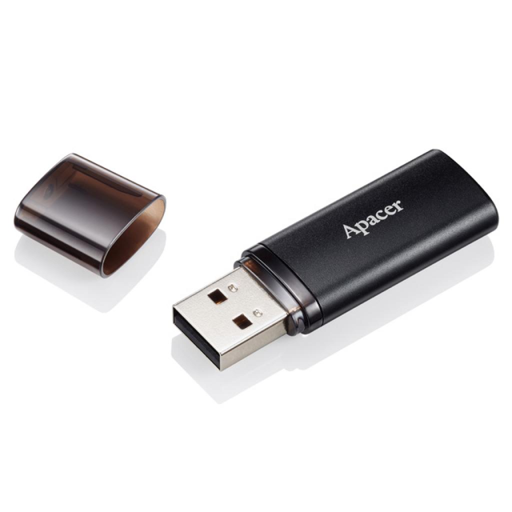 USB флеш накопичувач Apacer 64GB AH25B Black USB 3.1 (AP64GAH25BB-1) - зображення 2