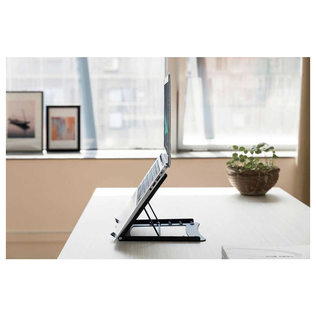 Підставка до ноутбука Digitus Mobile laptop stand, до 15", black (DA-90368) - зображення 3