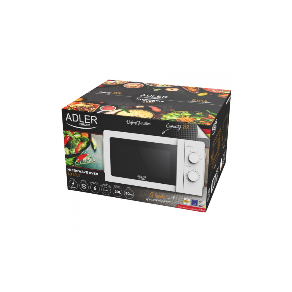Мікрохвильова піч Adler AD 6205 - зображення 5