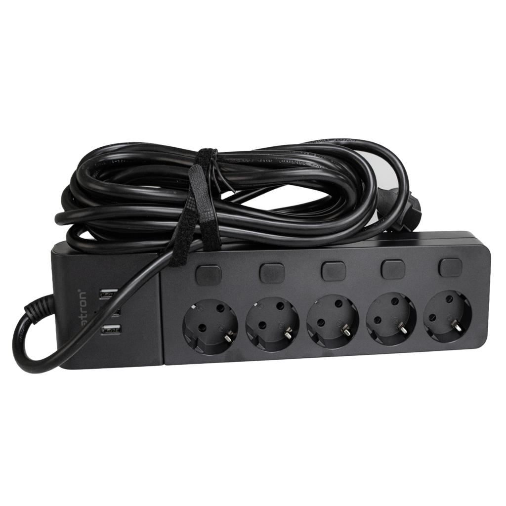 Мережевий фільтр живлення Patron SP1655-USB (EXT-PN-SP-1655-USB) - зображення 1