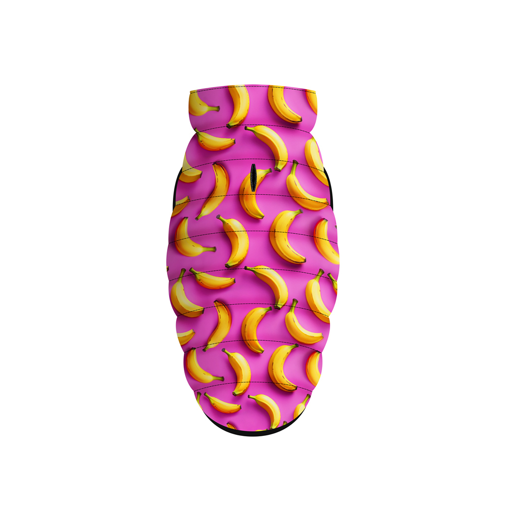 Курточка для тварин WAUDOG Clothes Банани на рожевому XS 25 (402-4055) - зображення 4