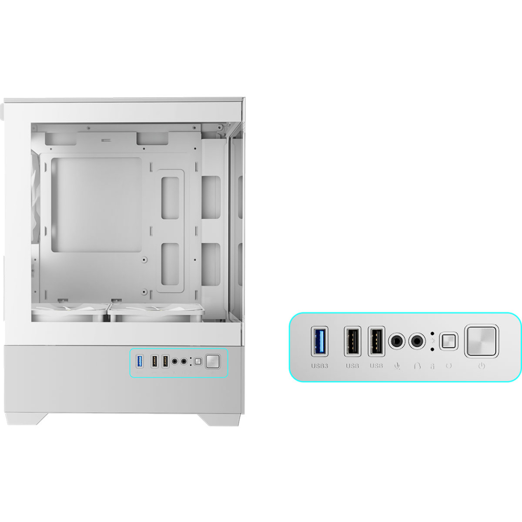 Корпус Gamdias AURA GC9M ARGB WH (4711514502534) - зображення 8