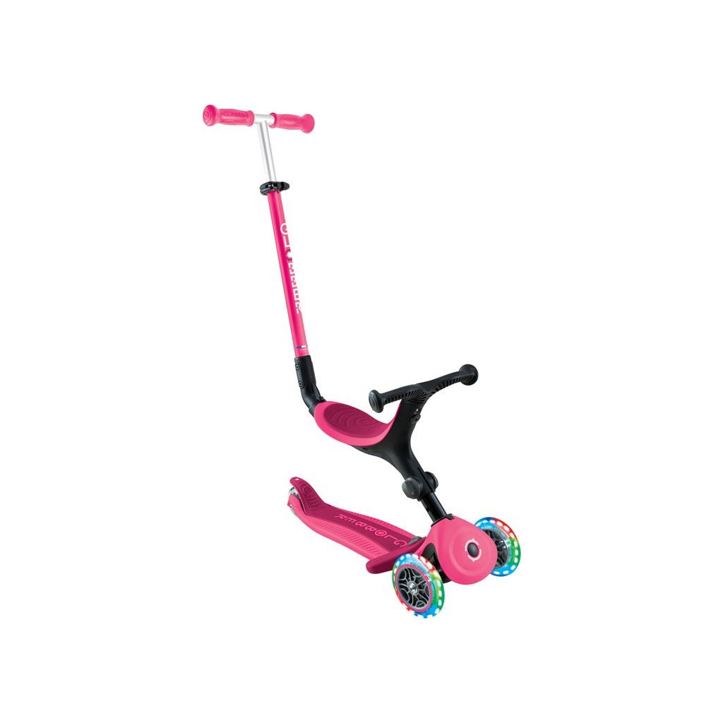 Самокат Globber Go Up Active 1+ до 20/50 кг Led  фісташково-рожевий (744-110) - зображення 1