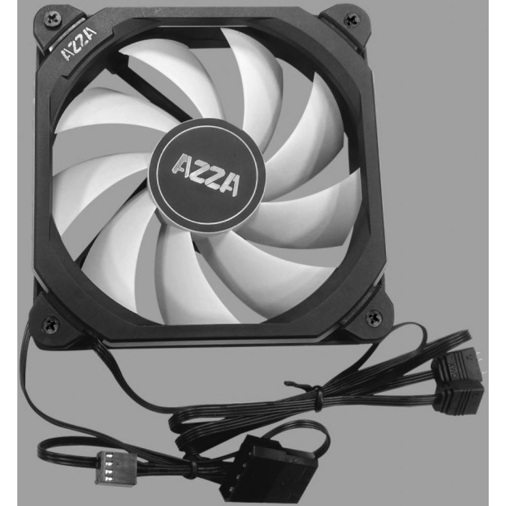 Кулер до корпусу Azza 1 X PRISMA DIGITAL RGB FAN 120mm (FFAZ-12DRGB-011) - зображення 4