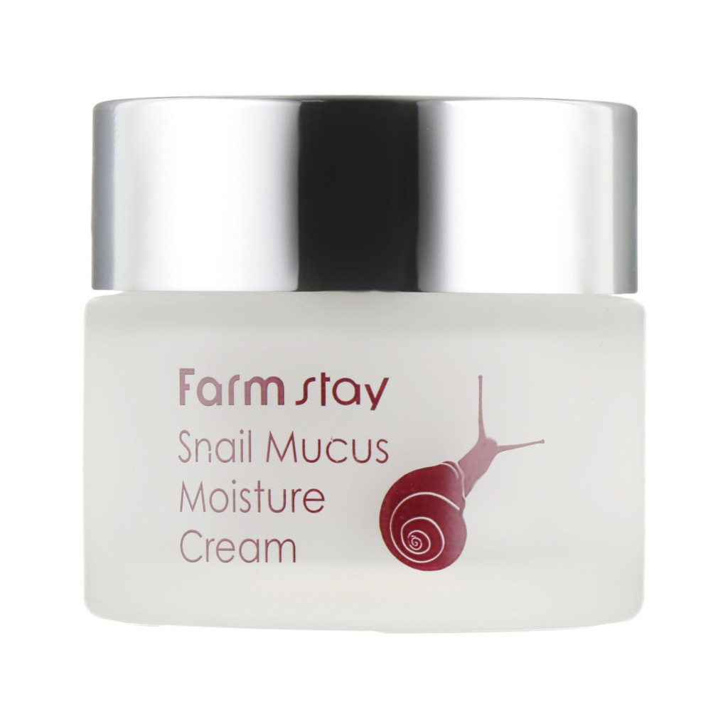 Крем для обличчя FarmStay Snail Mucus Moisture Cream Зволожувальний з муцином равлика 50 мл (8809809801908) - зображення 1
