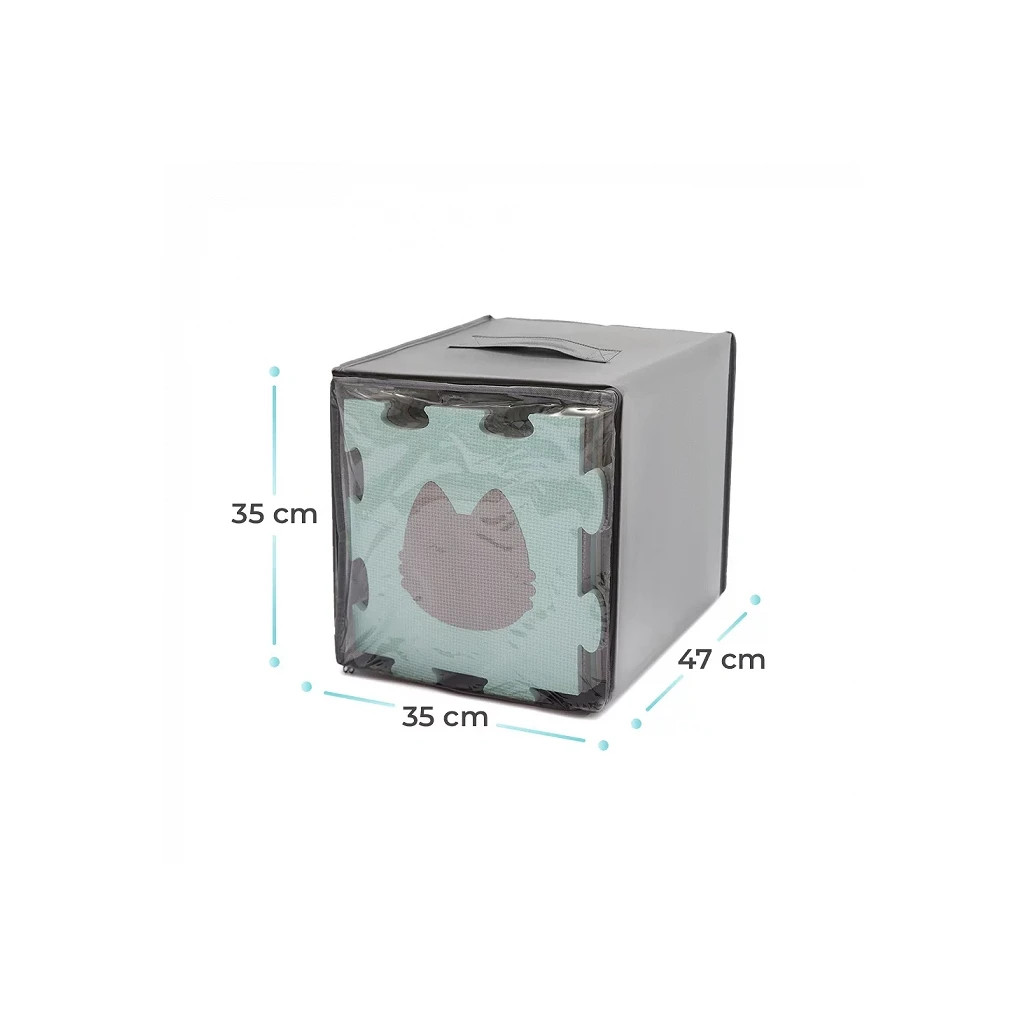 Дитячий килимок Kinderkraft Luno Shapes Mint 30 елементів (5902533919321) - изображение 6