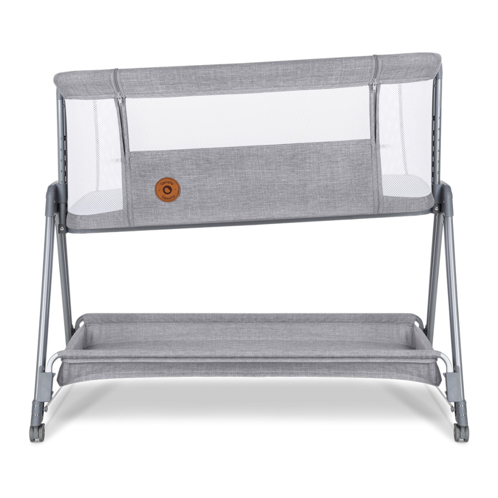 Ліжечко Lionelo приставне Luna Grey Concrete (LO-LUNA GREY CONCRETE) - зображення 5