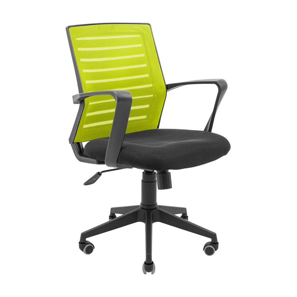 Офісне крісло Richman Флеш Ю Пластик М-1 (Tilt) Сітка чорна + зелена (ADD0003068) - зображення 1