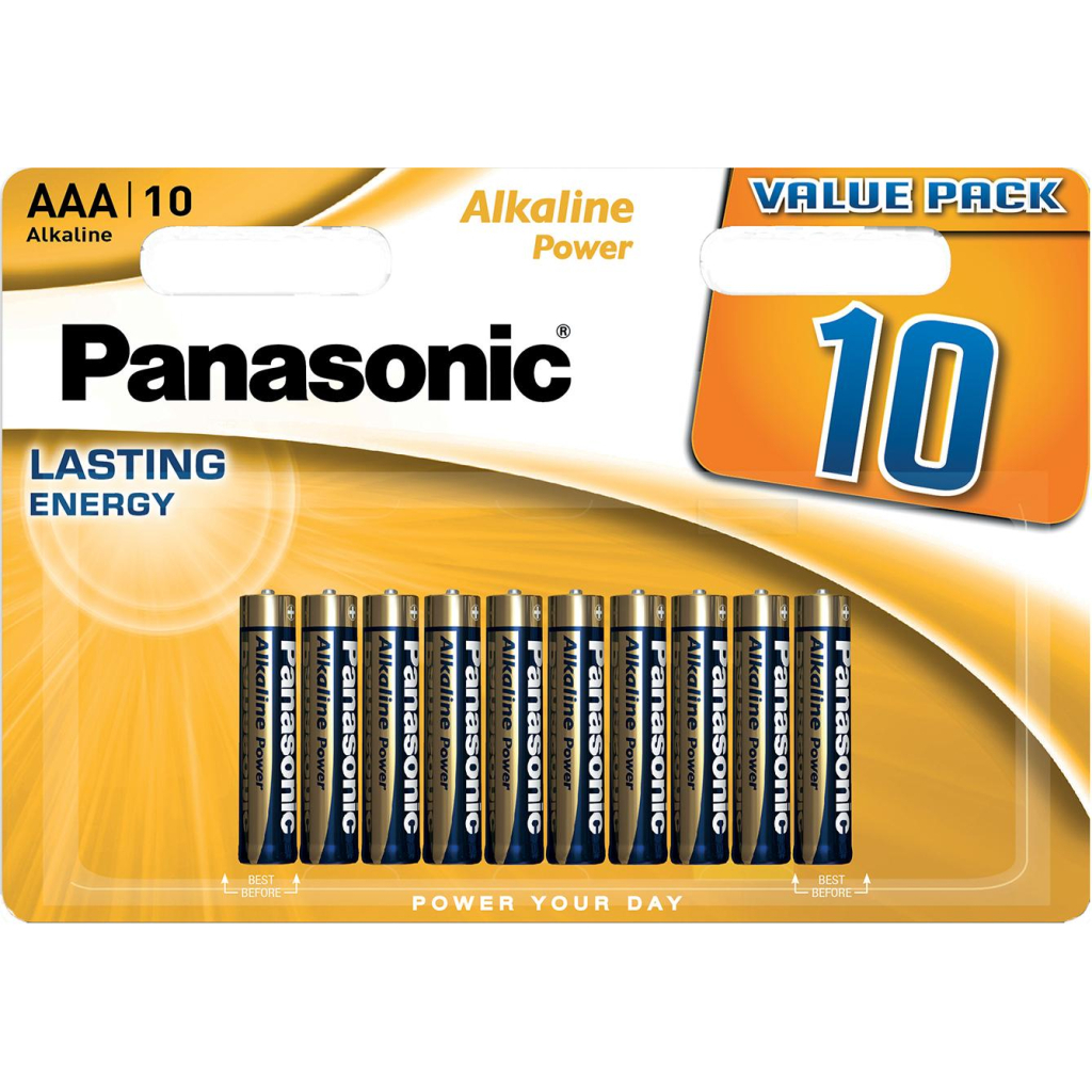 Батарейка Panasonic AAA LR03 Alkaline Power * 10 (LR03REB/10BW) - зображення 1