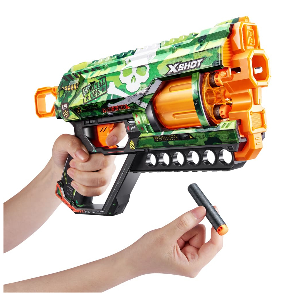 Іграшкова зброя Zuru X-Shot Швидкострільний бластер Skins Griefer Camo (12 патронів) (36561H) - зображення 5