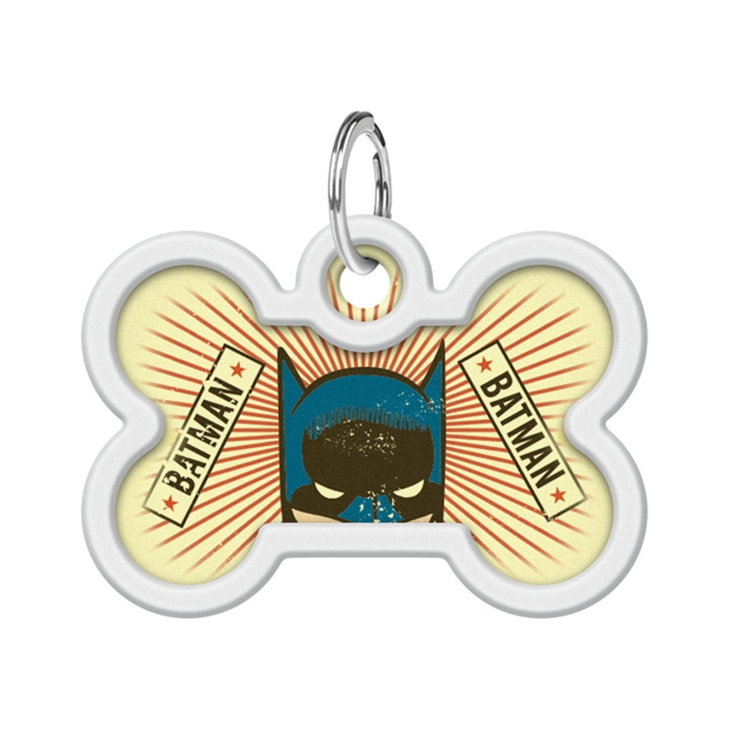 Адресник для тварин WAUDOG Smart ID з QR паспортом "Бетмен вінтаж", кістка 40х28 мм (0640-1008) - зображення 2