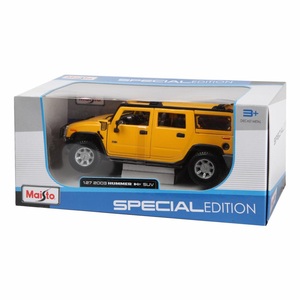 Машина Maisto Hummer H2 SUV 2003 (1:27) жовтий (31231 yellow) - зображення 4