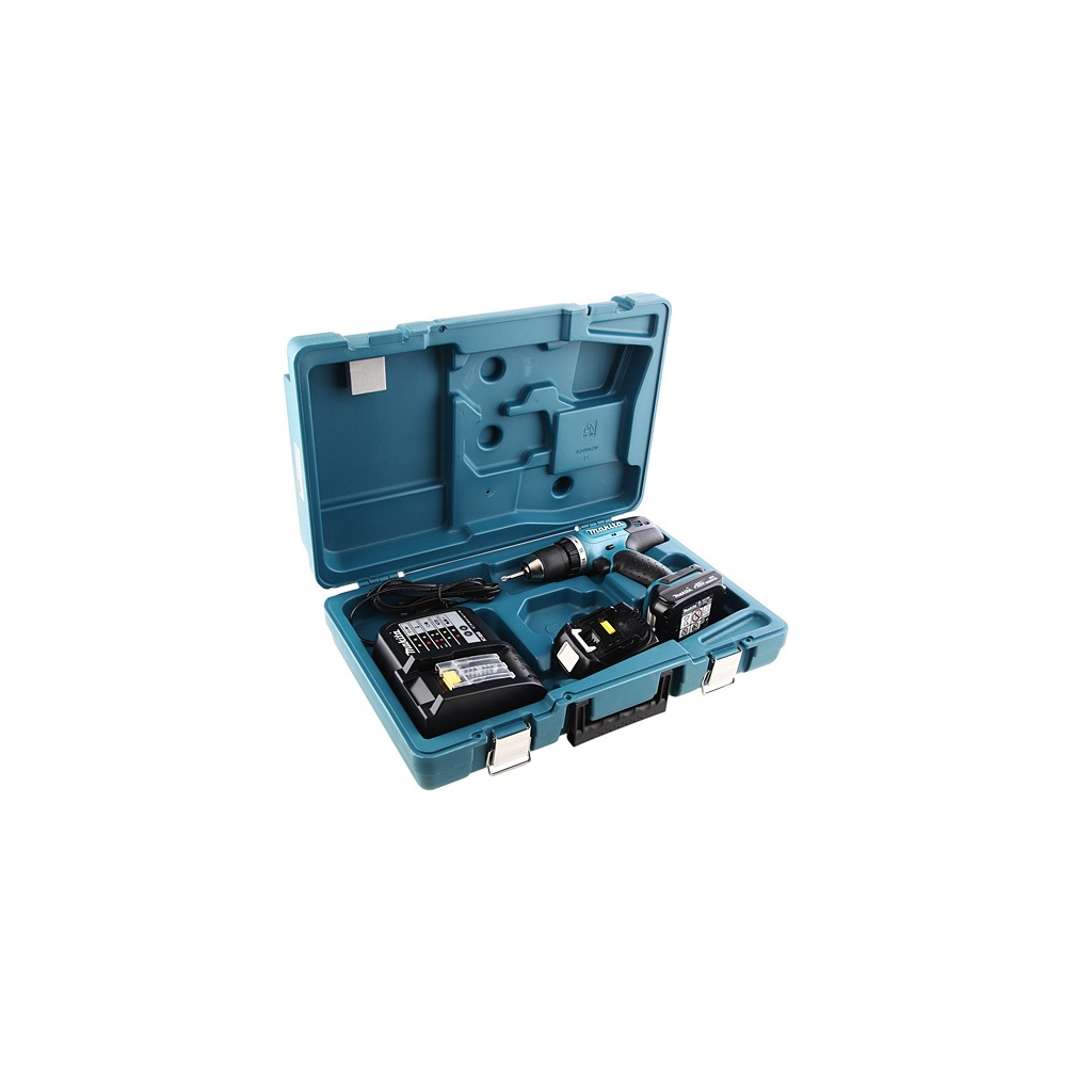 Шуруповерт Makita DDF453SYE, 18В, 1.5Ah х 2шт, кейс - зображення 5