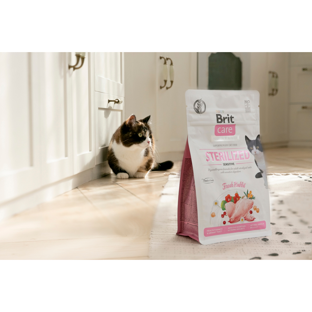 Сухий корм для кішок Brit Care Cat GF Sterilized Sensitive 400 г (8595602540778) - зображення 5