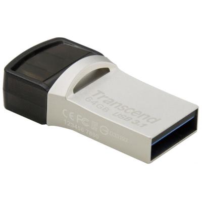 USB флеш накопичувач Transcend 64GB JetFlash 890S USB 3.1 (TS64GJF890S) - зображення 2