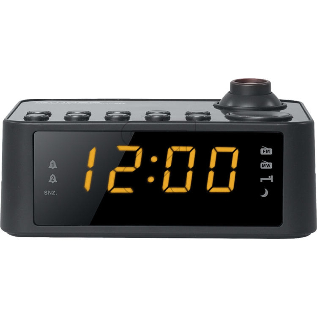 Настільний годинник Muse Радіо-годинник з проекцією чорний (M-178 P) - зображення 4