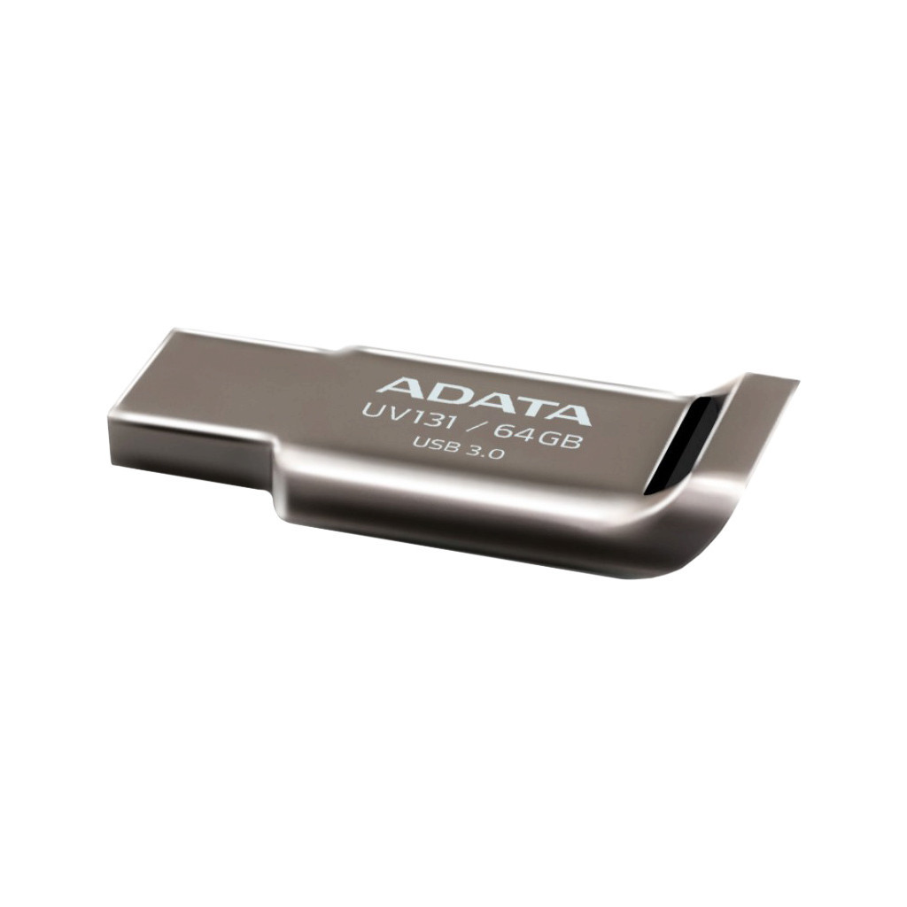 USB флеш накопичувач ADATA 64GB UV131 Metallic USB 3.0 (AUV131-64G-RGY) - зображення 4