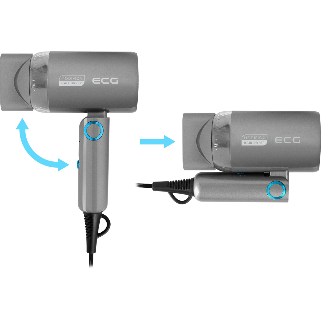 Фен ECG Modifica Grigio Piccolo - зображення 6