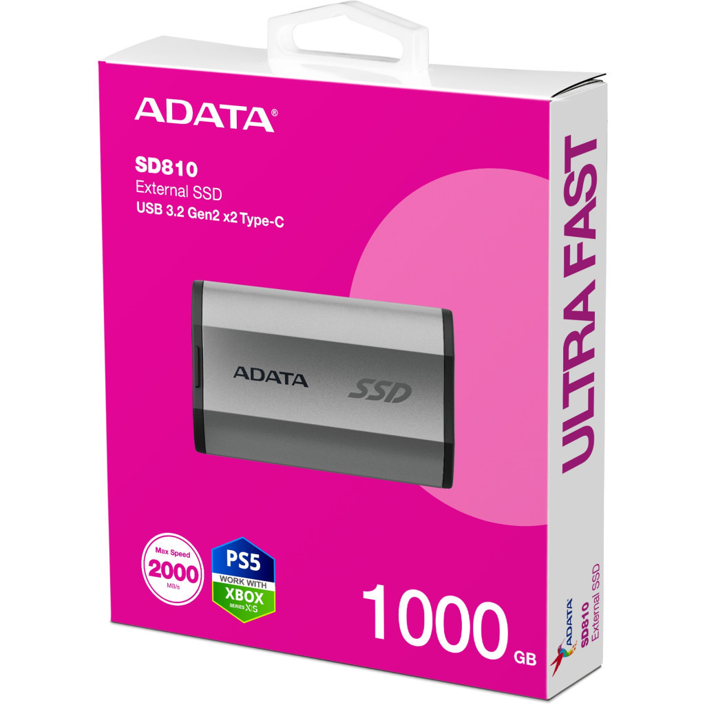 Накопичувач SSD USB 3.2 1TB ADATA (SD810-1000G-CSG) - зображення 6