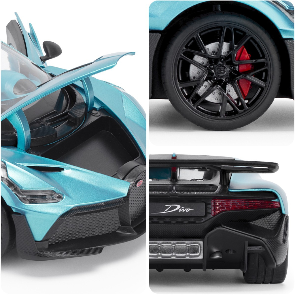 Машина TechnoDrive Bugatti Divo синій 1:18 (250939BDBL) - зображення 9