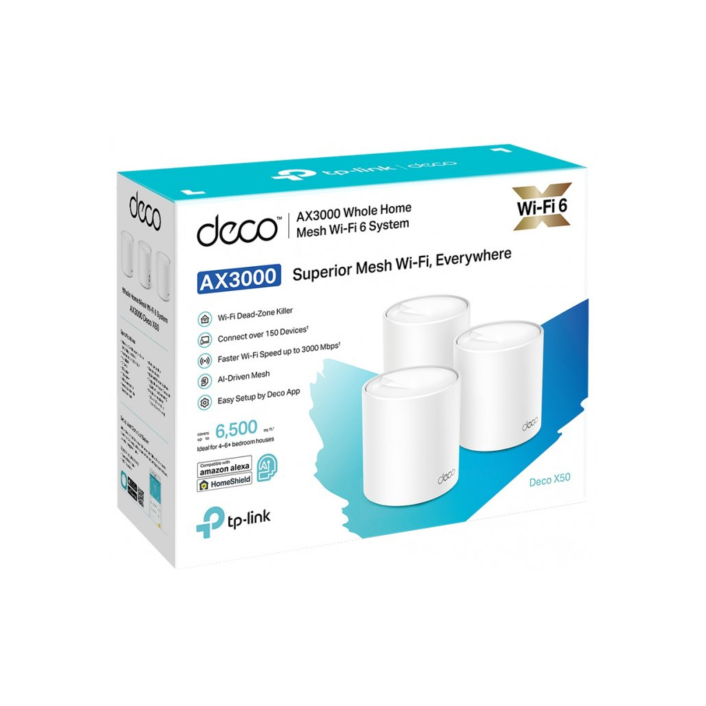 Маршрутизатор TP-Link DECO-X50-3-PACK - зображення 4