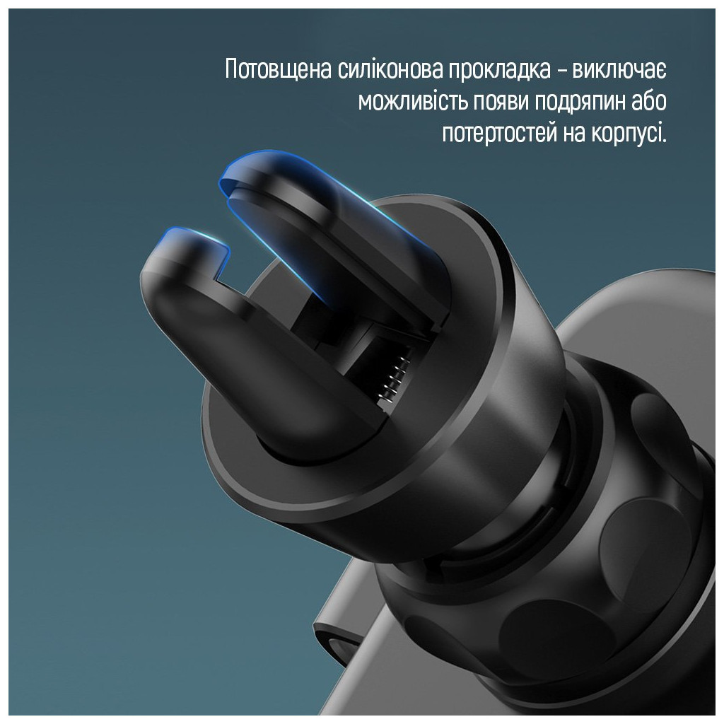 Універсальний автотримач ColorWay Metallic Gravity Holder 3 Black (CW-CHG14-BK) - изображение 12