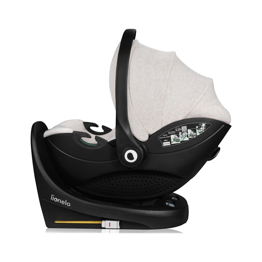 Автокрісло Lionelo MOXIE I-SIZE SET 360 BEIGE SAND (LO-MOXIE I-SIZE SET BEIGE SAND) - зображення 3