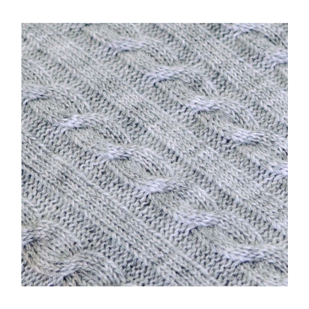 Плед Прованс Soft коси Сірий 90x130 см (11695) - зображення 2