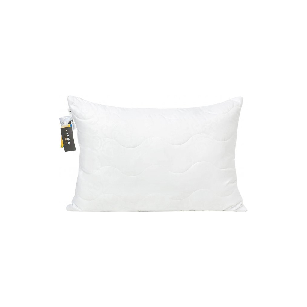 Подушка MirSon шовкова №1615 Eco Light White Середня (2200002647274) - зображення 1