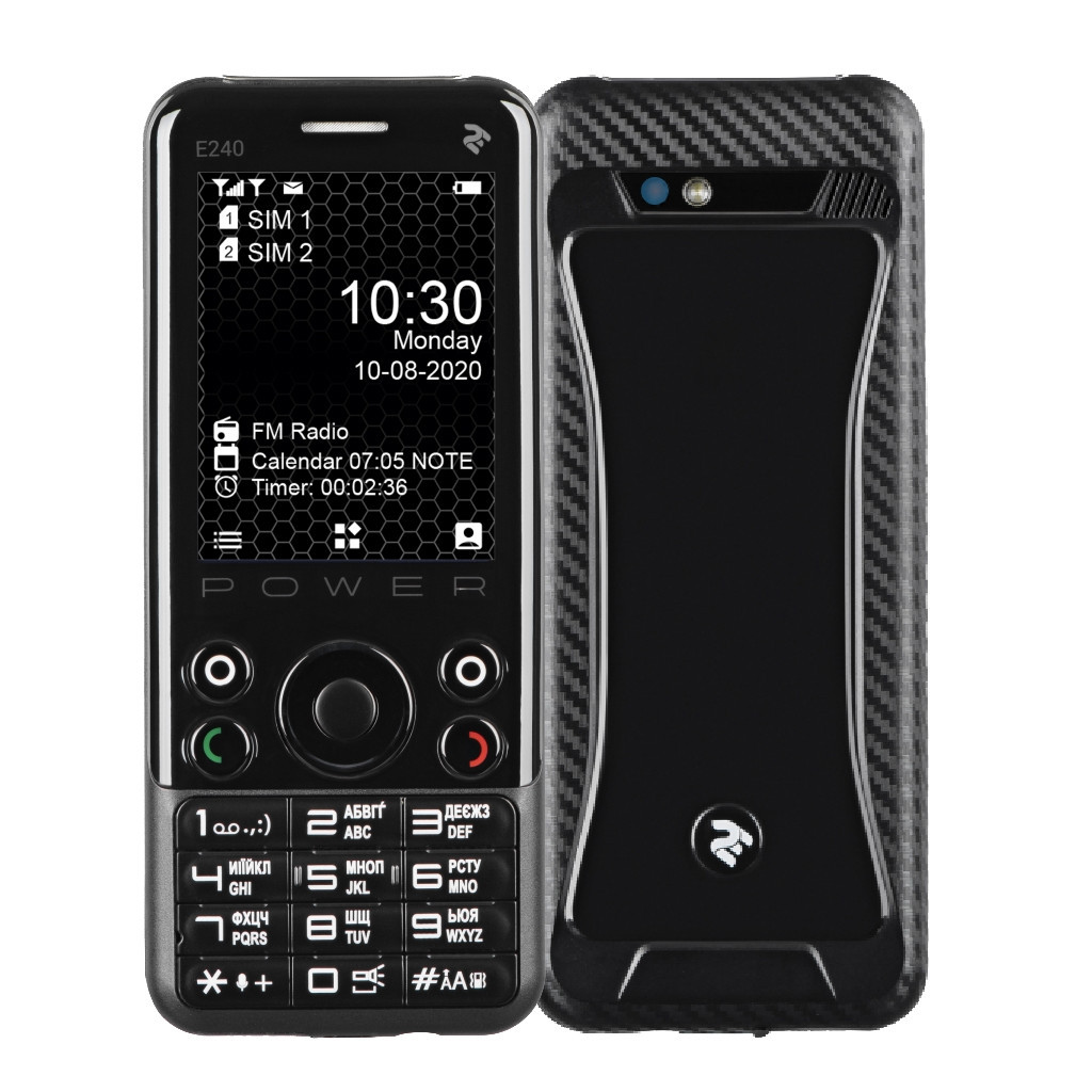 Мобільний телефон 2E E240 POWER Black (680576170088) - зображення 1