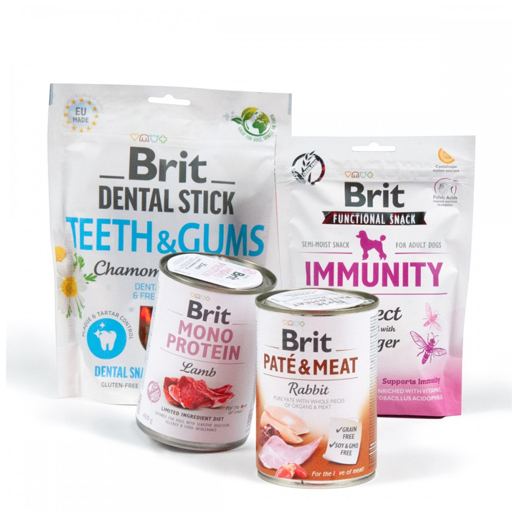 Консерви для собак Brit Care Подарунковий бокс "Новорічний" консерви + ласощі (2700000034958) - зображення 2