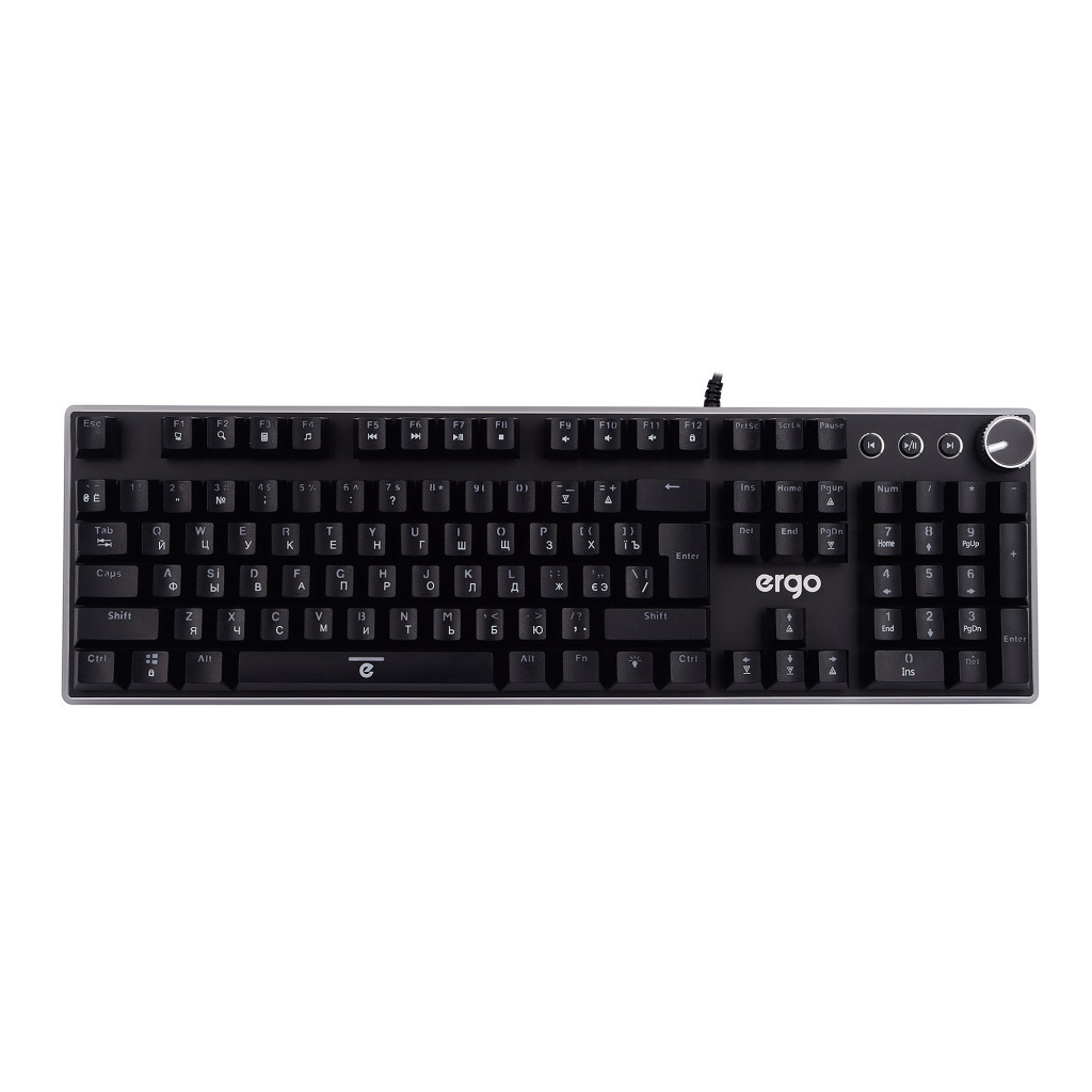 Клавіатура Ergo KB-955 Blue Switch RGB USB Black - зображення 9