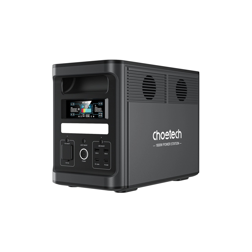 Зарядна станція Choetech BS065-EU-BK 1800W (BS065-EU-BK) - зображення 1