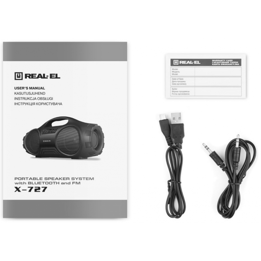 Акустична система REAL-EL X-727 Black - зображення 7