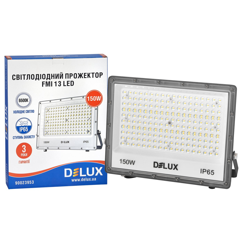 Прожектор Delux FMI 13 LED 150Вт 6500K_IP65 серый (90023953) - зображення 3