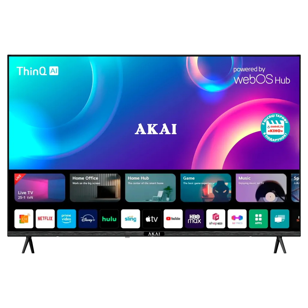 Телевізор Akai AK50UHD22W - зображення 1