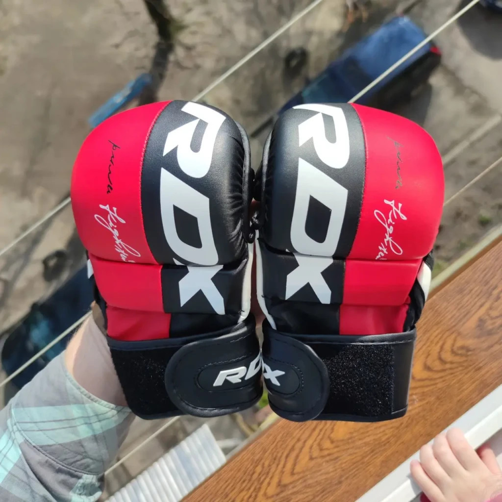 Рукавички для MMA RDX T6 Plus Rex Red L (GGR-T6R-L+) - изображение 10