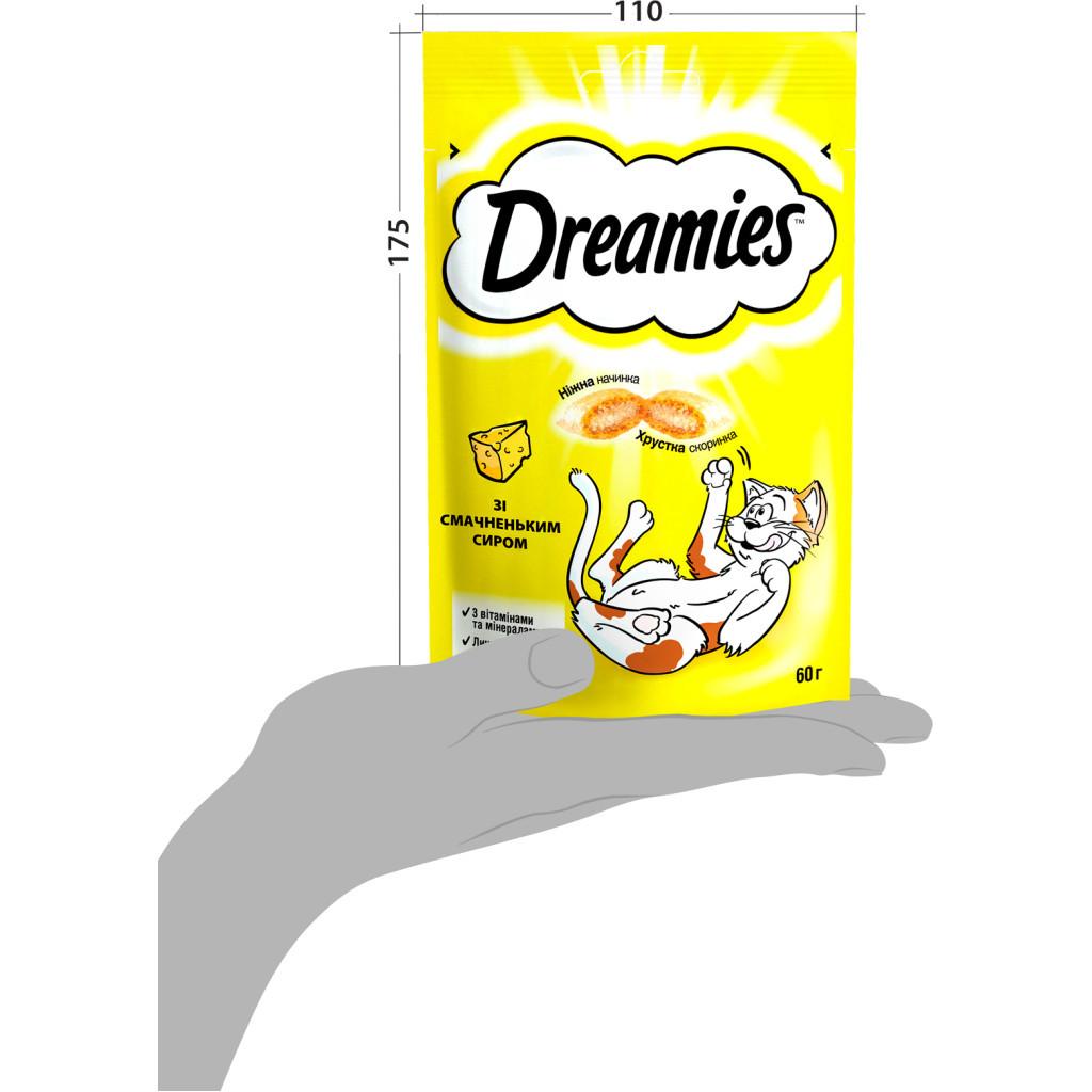 Ласощі для котів Dreamies із сиром 60 г (4008429037986) - зображення 6