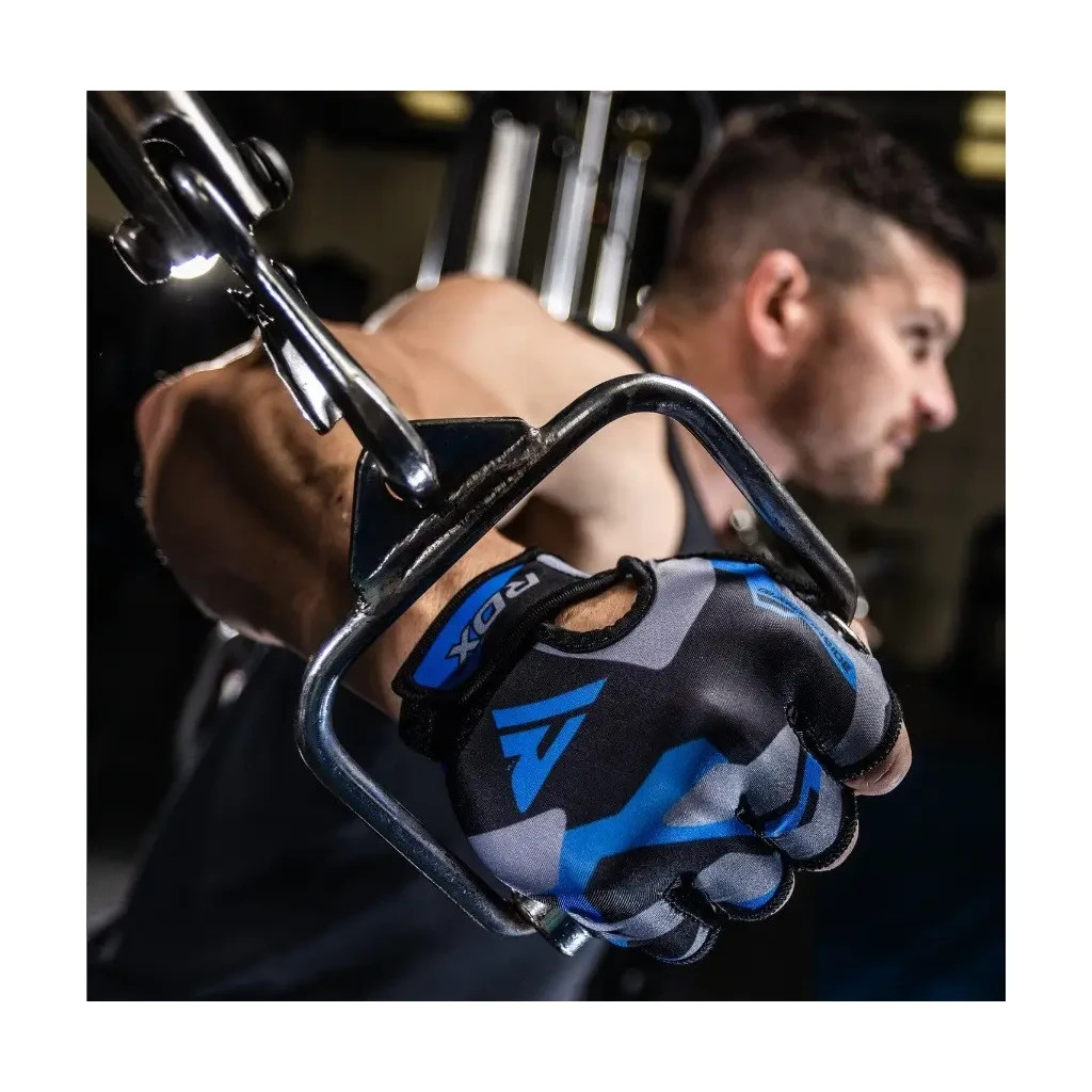 Рукавички для фітнесу RDX F6 Sumblimation Blue L (WGS-F6U-L) - зображення 6