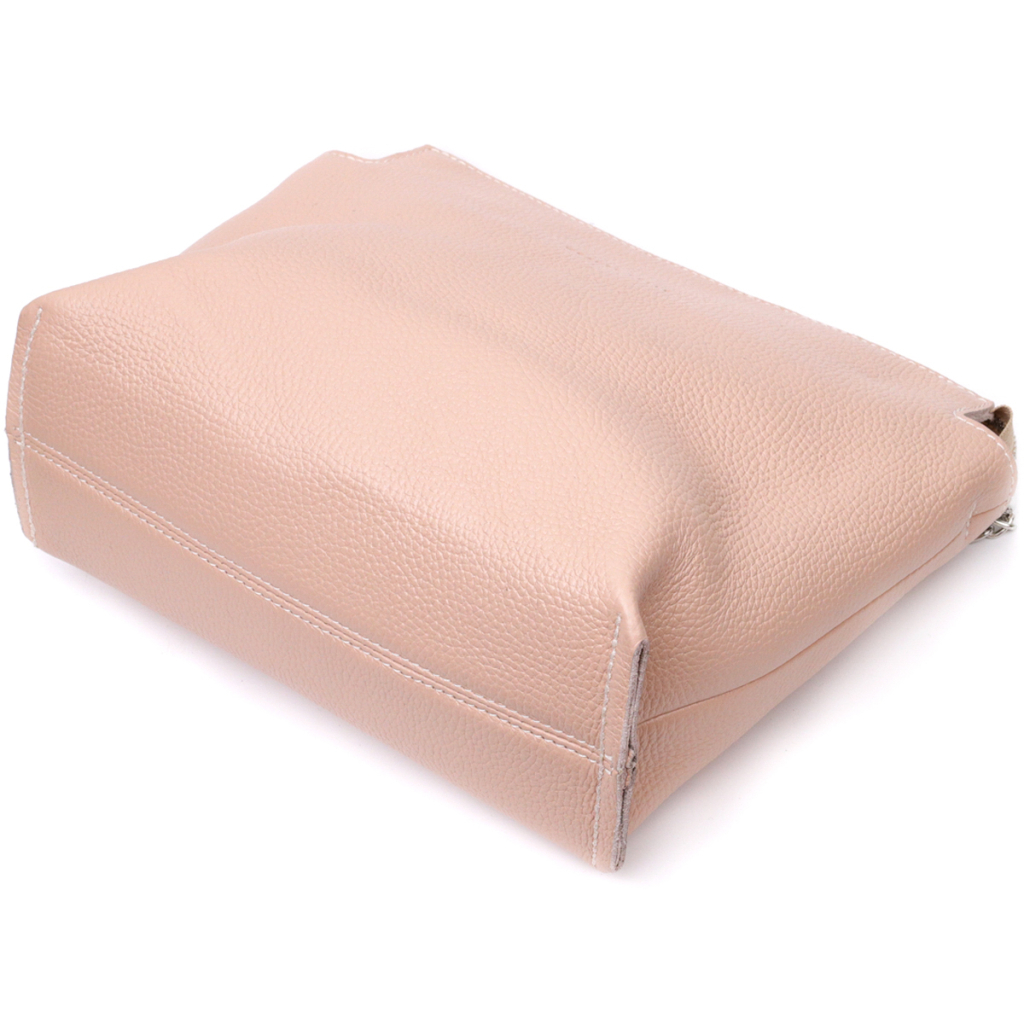 Сумка Grande Pelle З натуральної шкіри Пудрова (11695) - зображення 5