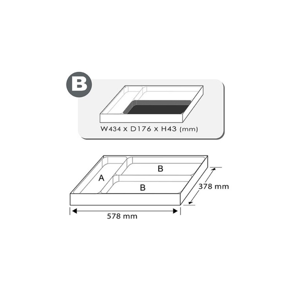 Ключ Toptul шестигранний з ручкою L-обр у ложементі (GAAT0803) - зображення 2
