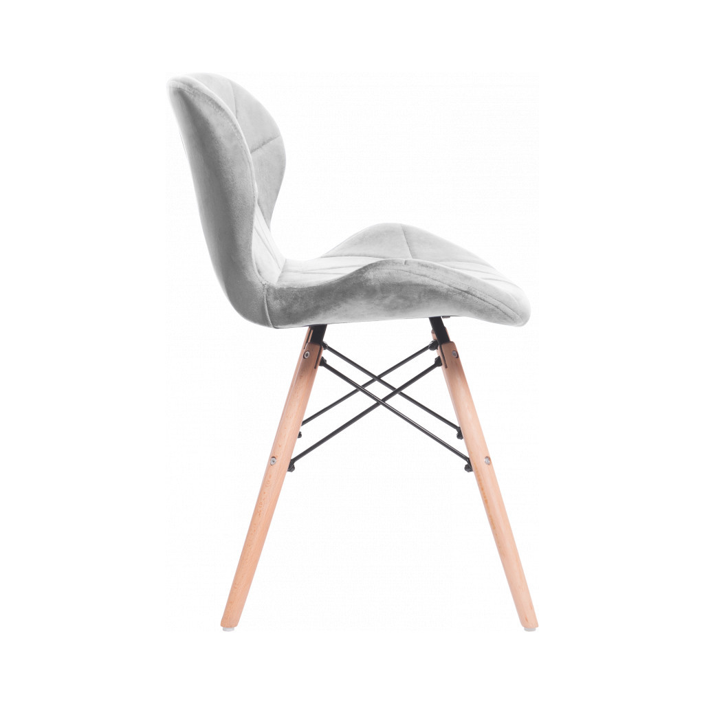 Кухонний стілець GT Racer X-D28 Plus Velvet Gray - зображення 3