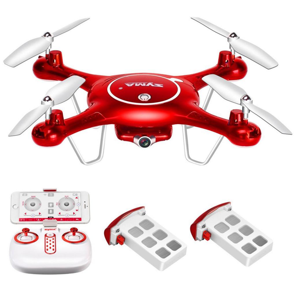 Радіокерована іграшка Syma Квадрокоптер 2,4 Ггц з FPV-камерою 32 см red (X5UW_red) - зображення 3