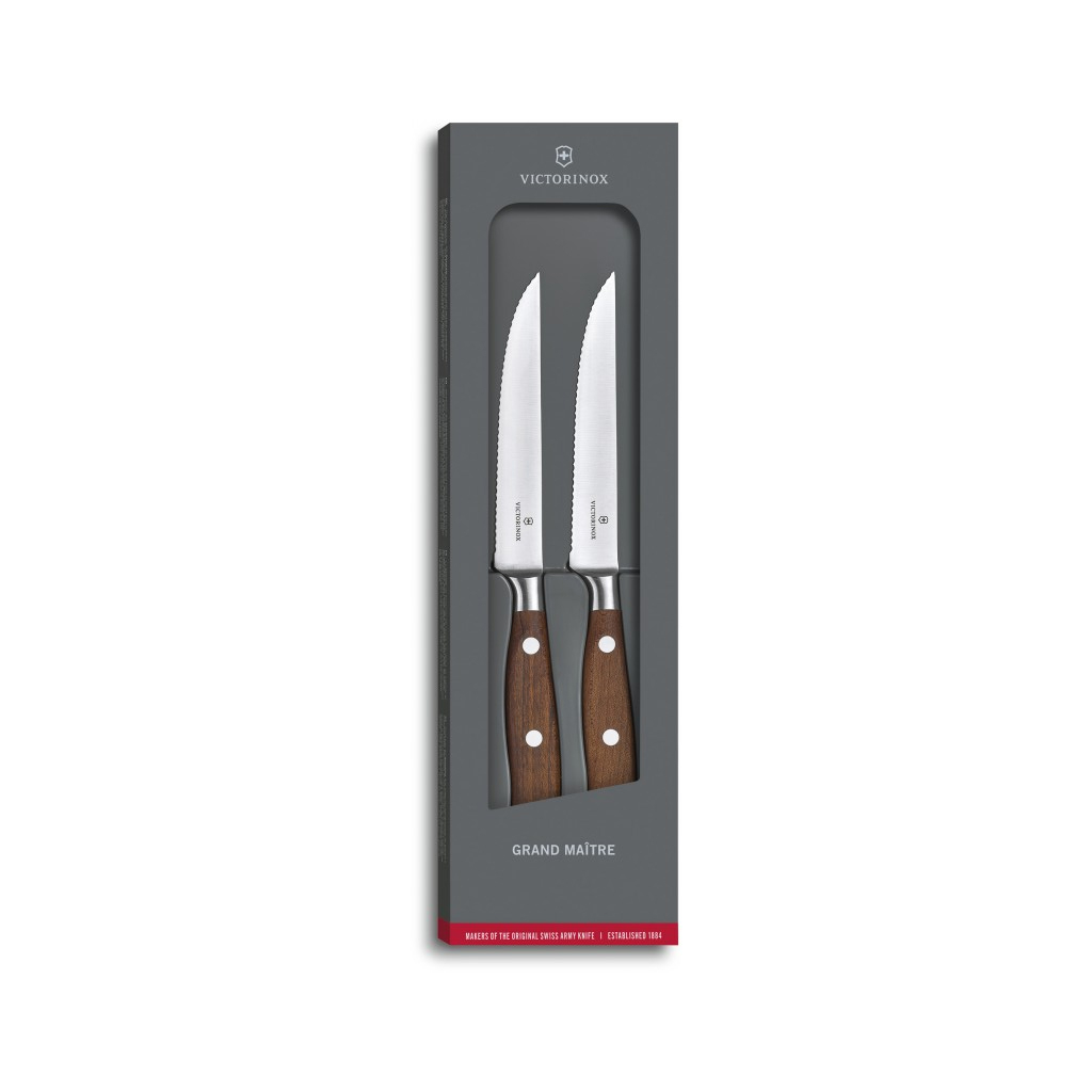 Набір ножів Victorinox Grand Maitre Steak Set 12см Serrated Wood (7.7240.2W) - зображення 1