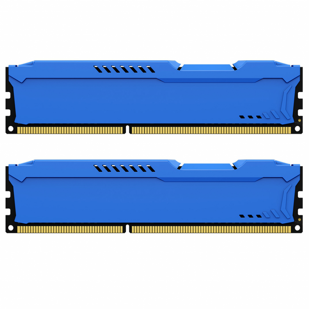 Модуль пам'яті для комп'ютера DDR3 8GB (2x4GB) 1866 MHz Fury Beast Blue Kingston Fury (ex.HyperX) (KF318C10BK2/8) - зображення 2