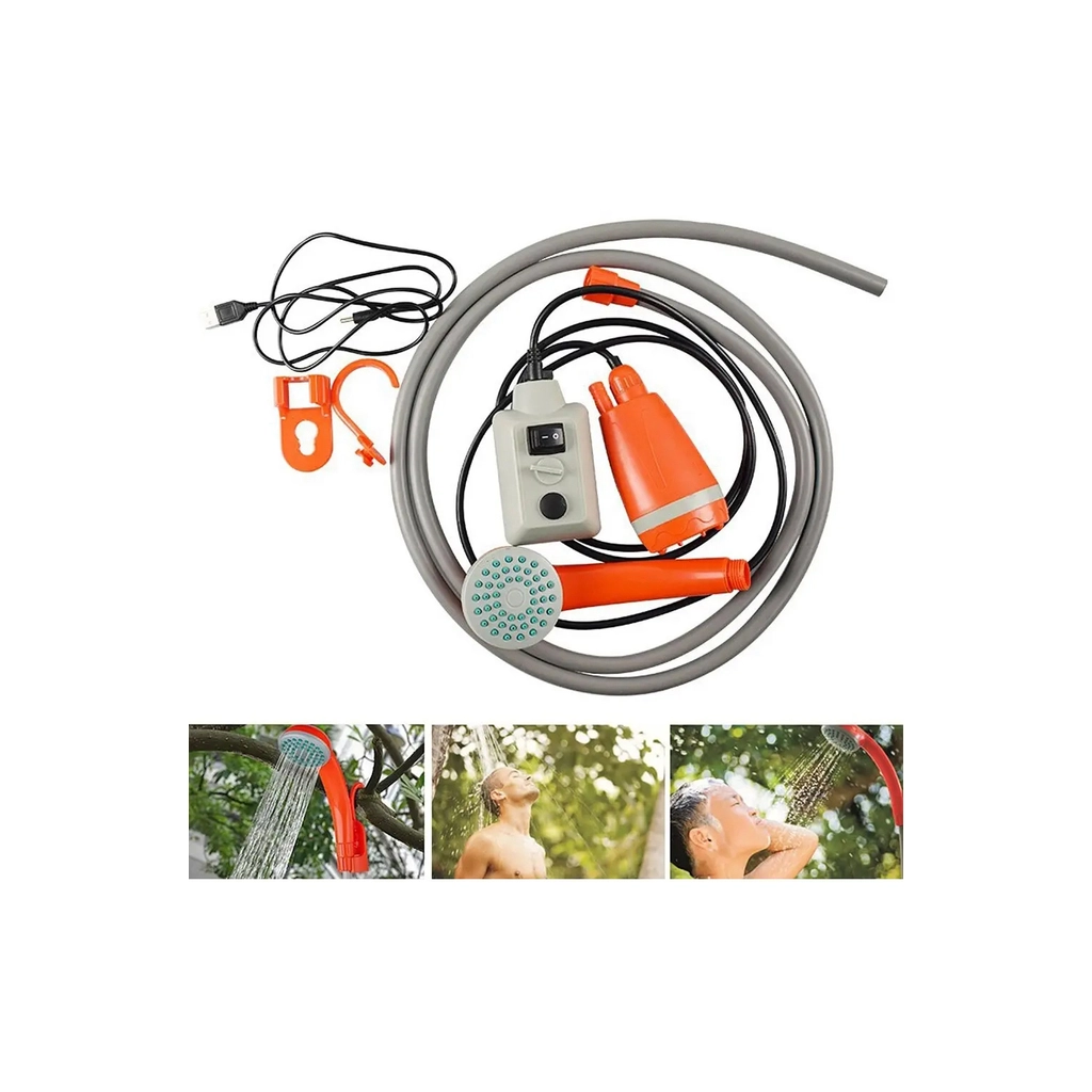 Душ портативний Poputchik на Li-ion акумуляторі 2200 мАч (960300-IS) - зображення 3