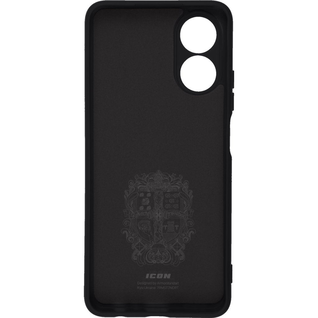 Чохол до мобільного телефона Armorstandart ICON Case OPPO A17 4G Camera cover Black (ARM64847) - зображення 2