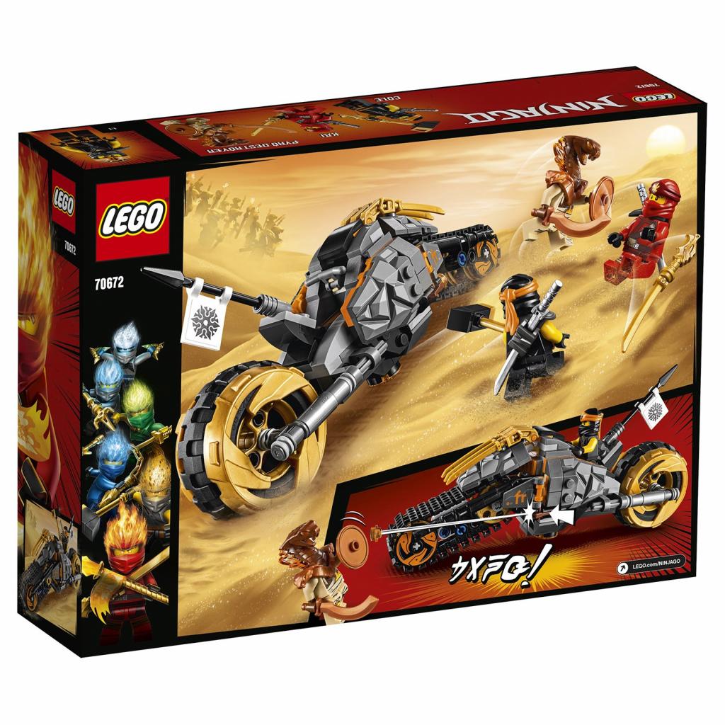 Конструктор LEGO Ninjago Ралійний мотоцикл Коула 212 деталей (70672) - зображення 7