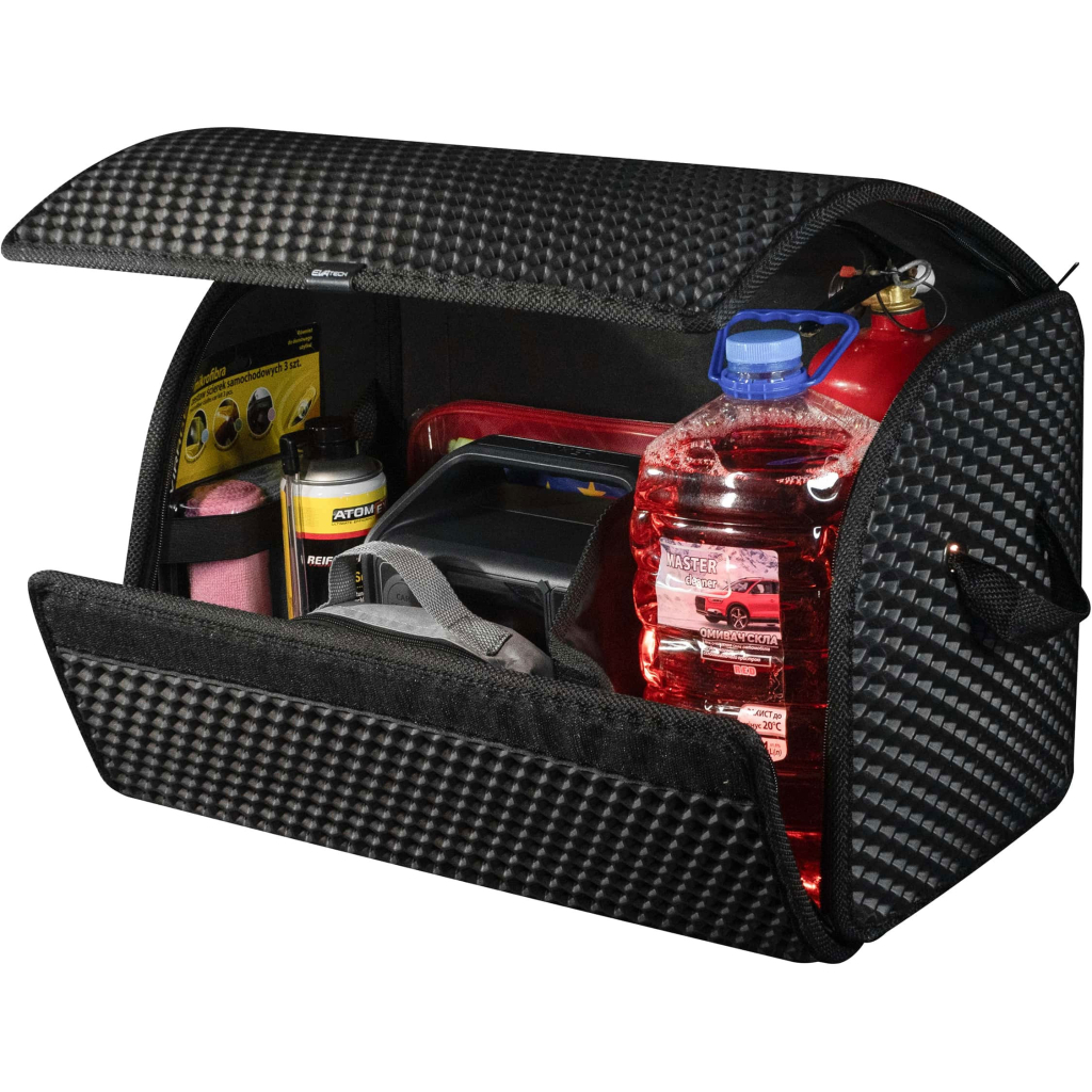 Сумка-органайзер EVAtech M-PRO 32x50x30 см. Сота чорна з чорним кантом (BS13642OM3SBB) - зображення 4