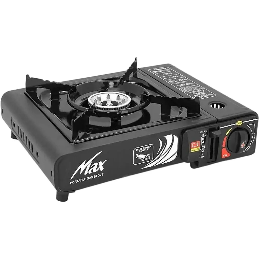 Портативна газова плитка Voltronic MAX-664 під газові балони бутан та пропан-бутан (MAX-66) - picture 1